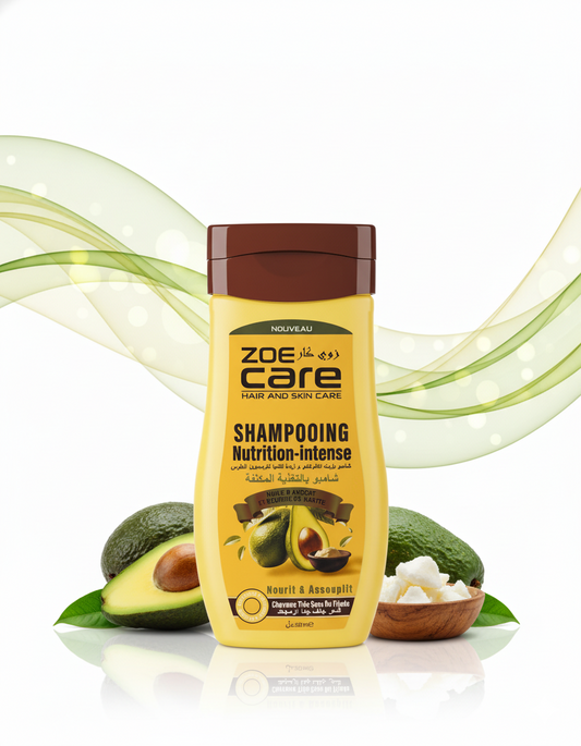 Zoe Care Shampooing Nutrition Intense à l’Huile d’Avocat et Beurre de Karité 250ml